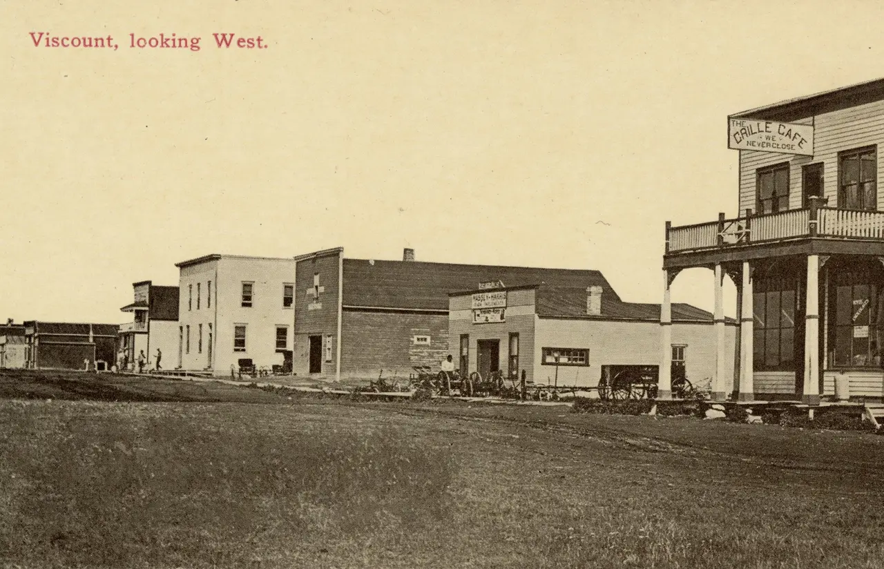 Viscount, looking west, about 1910