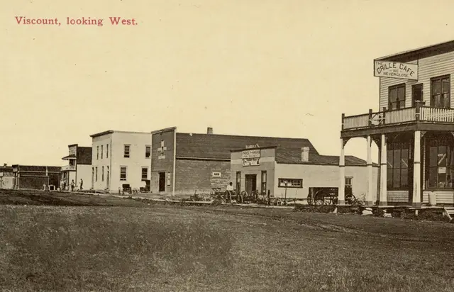 Viscount, looking west